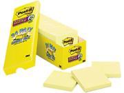 Post it Notes Super Sticky 654 24SSCP Super Sticky Notes 3 x 3 Canary Yellow 24 90 Sheet Pads Pack