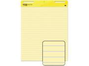 Post it Easel Pads 561 Self Stick Easel Pad Ruled 25 x 30 Yellow 2 30 Sheet Pads Carton