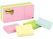 Post it Notes 653 AST Color Notes 1 1 2 x 2 Pastel Colors 12 100 Sheet Pads Pack