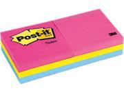 Post it Notes 630 6AN Neon Color Notes 3 x 3 Lined Neon Colors 6 100 Sheet Pads Pack