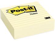 Post it Notes 675 YL Original Lined Notes 4 x 4 Canary Yellow 300 Sheets