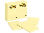 Post it Notes 659 YW Original Notes 4 x 6 Canary Yellow 12 100 Sheet Pads Pack
