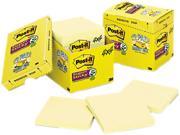 Post it Notes Super Sticky 675 12SSCP Super Sticky Notes 4 x 4 Lined Canary Yellow 12 90 Sheet Pads Pack