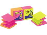 Post it Pop up Notes R 330 N ALT Pop Up Refills 3 x 3 4 Alternating Neon Colors 12 100 Sheet Pads Pack