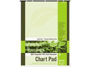 Pacon 945510 S.A.V.E Recycled Chart Pads Unruled 24 x 32 White 70 Sheets
