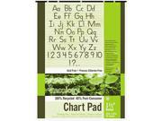 Pacon 945710 S.A.V.E Recycled Chart Pads 1 1 2in Ruled 24 x 32 White 70 Sheets