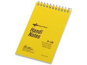 National Brand 31120 Wirebound Memo Book Narrow Rule 3 x 5 White 60 Sheets Pad