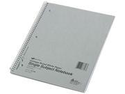National Brand 33706 Subject Wirebound Notebook College Margin Rule Ltr WE 100 Sheets Pad