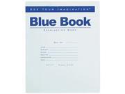 Roaring Spring 77512 Exam Blue Book Wide Rule 8 1 2 x 7 White 8 Sheets Pad