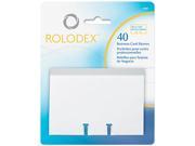 Rolodex 67691 Business Card Tray Refill Sleeves 2 5 8 x 4 Clear 40 Pack