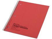 National Brand 33709 Subject Wirebound Notebook College Margin Rule Ltr WE 80 Sheet Pad