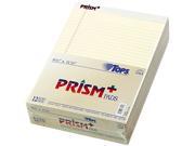 Tops 63130 Prism Plus Colored Writing Pads Lgl Rule Ltr Ivory 50 Sheet Pads 12 Pack