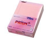 Tops 63150 Prism Plus Colored Writing Pads Legal Rule Ltr Pink 50 Sheet Pads 12 Pack