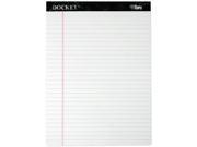 Tops 63410 Docket Ruled Perforated Pads Legal Rule Letter White 12 50 Sheets Pads Pack