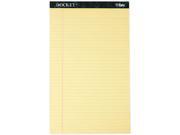 Tops 63580 Docket Ruled Perforated Pads Legal Rule Size Canary 12 50 Sheet Pads Pack