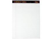 Tops 63960 Docket Ruled Perforated Pads Legal Wide Letter White 50 Sheets Dozen