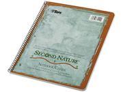Tops 74110 Second Nature Subject Wirebound Notebook College Rule Ltr WE 50 Sheets