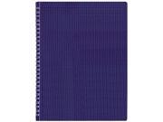 Blueline B41 82 Poly Cover Notebook 8 1 2 x 11 80 Sheets Ruled Twin Wire Binding Blue Cover