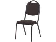 Virco 8917B259BK01 8917 Series Fabric Upholstered Stack Chair 18w x 22d x 35 1 2h Black 4 Carton 1 Carton