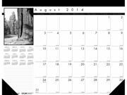 House of Doolittle Black on White Academic Desk Pad Calendar 22 x 17 2014 2015