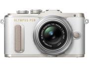 OLYMPUS V205081WU000 White PEN E PL8 White Body with 14 42 IIR Silver Lens