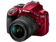 Nikon D3400 1572 DSLR Camera with 18 55mm Lens Red