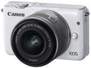 Canon EOS M10 0922C011 Mirrorless Digital Camera with 15 45mm Lens White