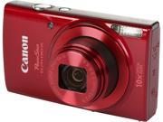 Canon PowerShot ELPH 190 IS Digital Camera Red