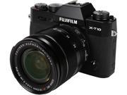FUJIFILM X T10 16471005 Black Mirrorless Interchangeable Lens Camera with XF18 55mmF2.8 4 R LM OIS Lens