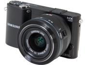 SAMSUNG NX1100 EV NX1100BABUS Black Smart Compact Camera System with 20 50mm f 3.5 5.6 Lens