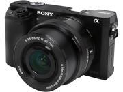 Sony Alpha A6000 ILCE 6000L B Black Mirrorless Camera with 16 50 mm Lens