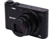 SONY Cyber shot WX350 Black 18.2 MP 25mm Wide Angle Digital Camera HDTV Output