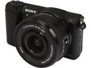 SONY Alpha 5100 ILCE 5100L B Black Mirrorless Camera w 16 50mm lens