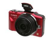 Panasonic LUMIX DMC GF3CR Bright Red Digital Interchangeable Lens System Camera w 14mm Lens