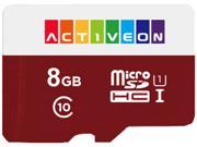 ACTIVEON AA09S08 8GB SD Card For Action Camera