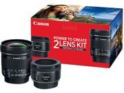 Canon 0570C010 50mm f 1.8 and 10 18mm Portrait Travel 2 Lens Kit