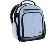 USA Gear Compact Digital Camera Backpack (Blue) with Customizable Accessory Dividers, Weather Resistant Bottom, Comfortable Back Support for Canon EOS T5 / T6 - USA Gear Compact Digital Camera Backpack (Blue) with Customizable Accessory Dividers, Weather Resistant Bottom, Comfortable Back Support for Canon EOS T5 / T6 -