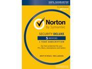 Symantec Norton Security with Antivirus Deluxe - 5 Devices [Key Card] 