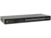 LevelOne GES 2451 24 GE with 4 Shared SFP Web Smart Switch