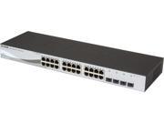D Link 28 Port Web Smart Gigabit Ethernet Switch Lifetime Warranty DGS 1210 28