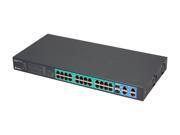 TRENDnet TPE 224WS Switches 18 to 24 Ports Gigabit Web Smart PoE Switch. Limited Life Time Warranty