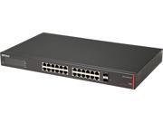 Buffalo BS GS2024P 24 Port Gigabit Green Ethernet PoE Web Smart Switch with 2 SFP Slots