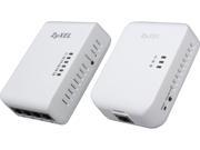 ZyXEL Powerline AV500 4 Port Gigabit Switch Wall plug Adapter with PLA4205 Powerline PLA4225KIT up to 500Mbps