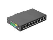 SIIG CyberX Industrial ID SW0011 S1 8 Port PoE Gigabit Ethernet Switch