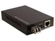 C2G 10 100 1000 Base TX to 1000Base LC Gigabit Media Converter
