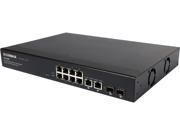 EDIMAX ES 5208P 8 Port Fast Ethernet PoE with 2 Gigabit Combo Ports Web Smart Switch