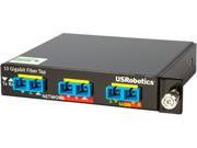 U.S. Robotics USR4516LC 10 1 Gigabit LR LX Single Mode Fiber Tap 9 Micron 50 50 Split with LC Connectors
