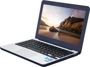 ASUS C202 Chromebook C202SA YS02 11.6 Ruggedized and Water Resistant Design with 180 Degree Intel Celeron 4 GB 16GB eMMC Dark Blue