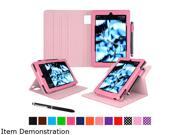 rooCASE Pink Dual View Folio Case Cover Stand for Fire HD 8 2015 Model RC FIRE HD815 DV PI