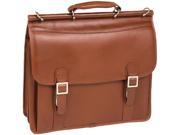 McKlein Brown 15.4 HALSTED Double Compartment Laptop Case Model 80334